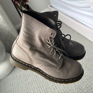 Grey Doc Martins